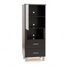 South Shore Bookcase, Cosmos, Black Onyx and Charcoal