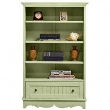 French Country Open Four-shelf Bookcase