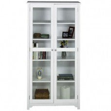 Oxford Five-shelf Bookcase With Glass Doors