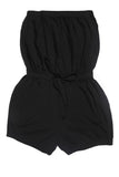 Black Strapeless Playsuit
