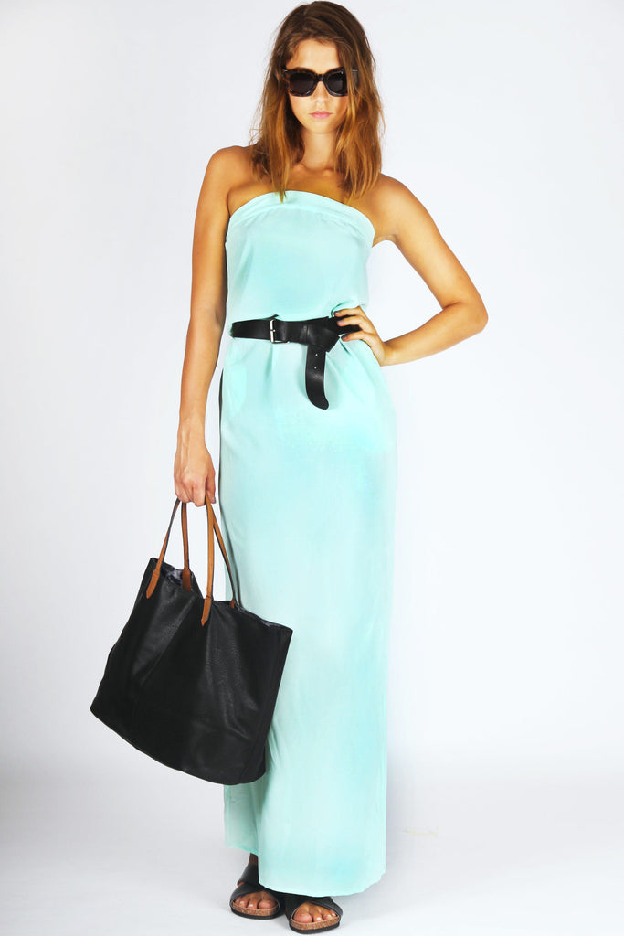 seafoam green maxi dress Seafoam Square Neck Criss Cross Back Maxi Dress