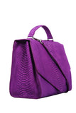 LADY TRIANGLE Large Purple Leather Bag