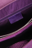 LADY TRIANGLE Large Purple Leather Bag