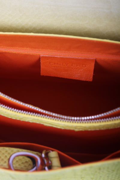 LADY TRIANGLE Large Yellow Bag