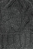 Black Chunky Knit Beanie Hat