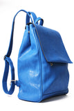 Blue Backpack with Squared Flap