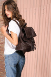 HELENA Brown Backpack with Tassels