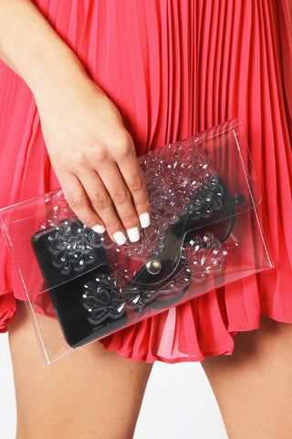 Clear Slim transparent Clutch