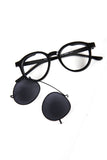 CLIP ON Round Sunglasses