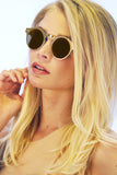 BBX Gold Metal Sunglasses