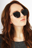 HELIX Black Cat Eye Sunglasses