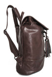 HELENA Brown Backpack with Tassels