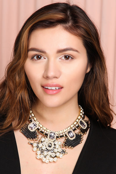 Chain Drop Statement Collar Necklace