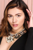 Chain Drop Statement Collar Necklace