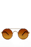 JOHN LENNON Gold Round Sunglasses