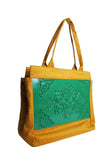 FELISSYA Green and Mustard City Bag