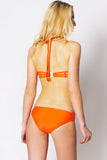 MILKSHAKE 3-Strap Neon Coral Bikini