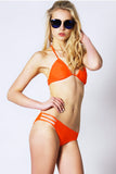 MILKSHAKE 3-Strap Neon Coral Bikini