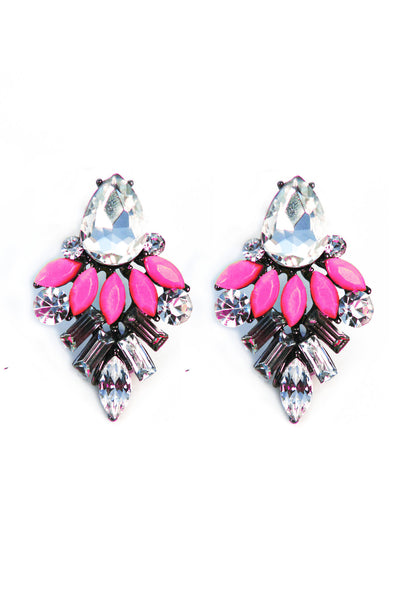 Neon PinkStud Earrings