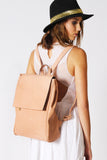 Sand Backpack with Squared Flap