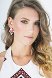 Neon PinkStud Earrings