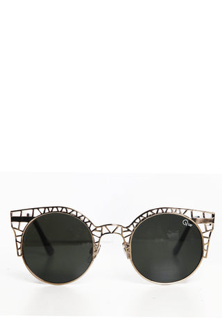 FLEUR Gold Sunglasses