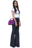 Lady Triangle Small Purple Bag