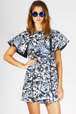 SILVER SPRINGS Mini Dress in Oil Spill Print