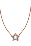 Rose Gold Necklace with Christal Star