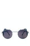 TECHNOTRONIC Metal and Leather Sunglasses