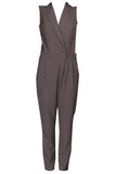 WHITNEY Dark Grey Tuxedo Jumpsuit