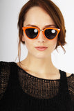 YAZHOO Neon Orange Cat Eye Sunglasses