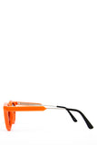 YAZHOO Neon Orange Cat Eye Sunglasses