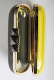 Hard Case Yellow Perspex Clutch