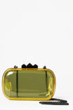 Hard Case Yellow Perspex Clutch